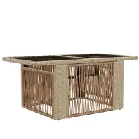 Syfax Garten Lifting Up Tisch Beige 100 x 55 x 37 cm