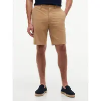 Tommy Hilfiger Chinoshorts "DENTON", Herren, Gr. 36, N-Gr, beige (timeless camel), Web, Obermaterial: 97% Baumwolle, 3% Elasthan, gerade kniefrei, Hosen Chinoshorts, gerade Form, schlichtes Design