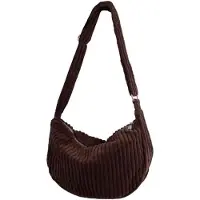 OEM Kleine handtas für Damen - breite Riemen - Schultertasche - Casual - Messenger - Tagestasche - Kaffee