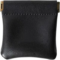 OEM Mini Kunstleder-Portemonnaie für Ohrstöpsel und Schlüssel - Schwarz - Praktischer Accessoire für Männer und Frauen - Mit Kabel-Organisator - 35 x 89 cm