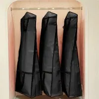 OEM Schwarze Hochzeitskleid-Überzug, Hochzeitskleid-Tasche, Spezialkleidung-Überzug, Stoff-Tasche, tragbar und wieder verwendbar