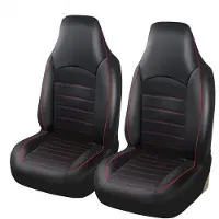 OEM Autostoelhoezen Polyurethanleer, waterdicht, voor sedans, vrachtwagens, SUV's, rood.