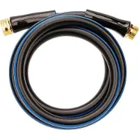 OEM Schwere Gartenhose 4' x 5/8' schwarze Gartenschlauch kurzer Connector Bleischlauch