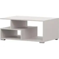 Imoebel 24 Couchtisch DOS II, Wohnzimmer, Tisch Kaffeetisch 90 cm Kaschmir/Kaschmir
