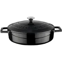 Lava Bräter - 24 cm - 2.47 liter - Cast iron - Schwarz