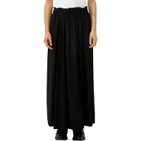 QS Maxirock , Damen, Gr. 38, schwarz, Web, Obermaterial: 100% Viskose, unifarben, regular fit lang, Röcke Maxirock, Sommerrock mit elastischem Bund und aus reiner Viskose