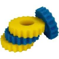 OEM Vijverfilter - Filtermateriaal - Vervangend - Für CPF/CPA5000 - 2*Blauw + 2*Gelb - 25,5*25,5*5cm