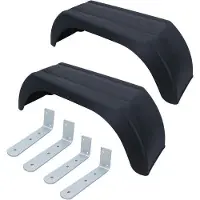 OEM Sattelauflaufsatz mit Widerstandsfähiger Hülle - Anhängerkarosse - Sporttasche - Reifenschutz - Widerstandsfähiges ABS-Ersatzteil - Maß 62 cm - Schwarz