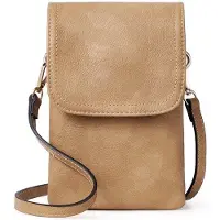 OEM Exquisites Kameelleder-Ladies-Handy-Taschen mit elegantem Design und flexibler Schultergurtsystem.