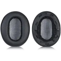 OEM Ersatz-Ohrpolster für SONY MDR-1AM2 Bluetooth-Kopfhörer, Proteinleder, Schaum, Schwarz, Geräuschunterdrückung, Komfort