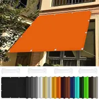 OEM Außenschatten Reihen - UV-Schutz Sonnenschirm - wasserdichter Sonnenschirm wasserdichtes Sonnenparasol Polyester - 180 x 340 cm - Orange