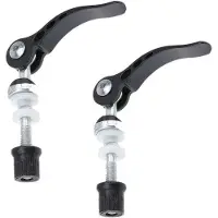 OEM Aluminium Fahrradschraubenklammern für schnellen Wechsel - 2 Stück Fahrradschraubenklammern Vorderlaufer Werkzeug - För Fahrräder - Sattelkupplung Quick Release - Schwarz