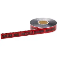 OEM Elektrische Waarschuwingstape - Dubbelzijdig Gelamineerd - 1000 voet x 5.1 cm - Rood