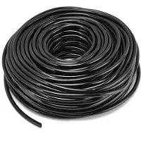 OEM Flexibler PVC-Wasserhahn für den Garten - 50 Meter lang - Schwarz