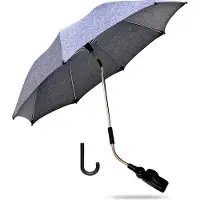 OEM Allwetter-Sonnenhut, Kinderwagentunnel mit UV-Schutz, 50+/73 cm Durchmesser, mit Handgriff, für runde und ovale Stangen, leichtgrauer Farbton