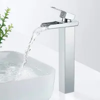 OEM Moderne Dusenkranz in Chrom, Wasserhahn für Badewanne, Heiß und Kalt Wasser, G 3/8"