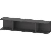 Duravit Ketho.2 Wandregal, 150x800x170mm, 3 offene Fächer, K21208049490000, Farbe: Graphit Matt Dekor