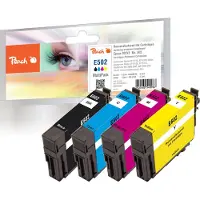 Peach PI200-834, Schwarz, Cyan, Magenta, Gelb, 6,2 ml, 15,6 ml, 4 Stück(e), Multipack