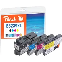 Peach LC-3239XL, Hohe (XL-) Ausbeute, Schwarz, Cyan, Magenta, Gelb, 129 ml, 52 ml, 4 Stück(e), Multipack