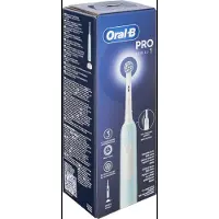 Braun Pro 1 Sensitive Clean, Erwachsener, Rotierende-vibrierende Zahnbürste, Tägliche Pflege, Sensibel, Whitening, 20000 Bewegungen pro Minute, Blau, 8800 Bewegungen pro Minute
