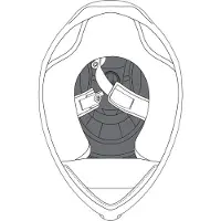 AGV K1 Innenpolsterung Schwarz ML Schwarz ML
