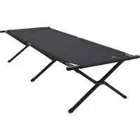 Syfax Klapp Schlafbett fürs Camping Schwarz 210 x 80 x 46 cm