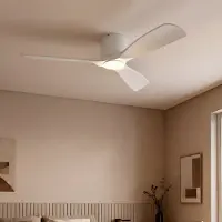 LUCANDE Smart LED-Deckenventilator Moneno, weiß, DC, Tuya