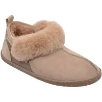 Vanuba Karayaka Lammfell Hausschuhe Damen Schuhe - Badelatschen Damen Hausschuhe - Leder Wolle Pantoffeln Damen - Bequeme Schuhe Damen Lammfell-Hausschuhe - 42 EU Leder Harz Beige Beige