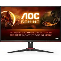 AOC G2 27G2ZNE/BK, 68,6 cm (27"), 1920 x 1080 Pixel, Full HD, LED, 1 ms, Schwarz, Rot