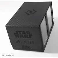 GameGenic Double Deck Pod für Star Wars: Unlimited, schwarz, 2-fach, UV-Schutz