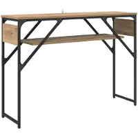 Syfax Konsolentisch Artisan-Eiche Holzwerkstoff 105x30x75cm
