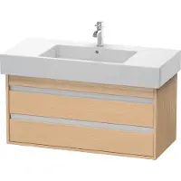 Duravit Waschtischunterschrank Ketho 100x45,5cm, Ei Nat, 2 Schubk., wandhängend
