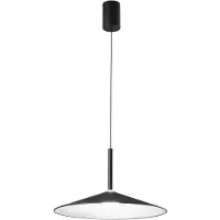 LUCE Design LED-Hängelampe Khan, schwarz, Ø 48 cm, Metall, CCT