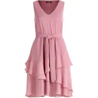 Vera Mont Cocktailkleid "Cocktailkleid mit Volant", Damen, Gr. 36, EURO, rosa (vintage blossom), Obermaterial: 100% Polyester Pol. recyc.., Kleider Cocktailkleid