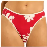 Seafolly - Mayflower High Leg Pant - Bikini-Bottom Gr 38 rosa/weiß