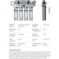 StarTech.com Untertisch-Wasserfilter - 5-stufiges Ultrafiltrationssystem - Edelstahl - 2,5 L/min - Direkt trinkbar - UL-