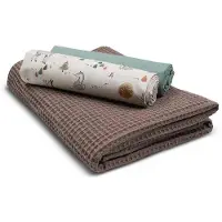 OEM Kleurgecoördineerde Baumwollwaffel-Set 100% Baumwolle Tex Standard 100 Off-Weiß-Set
