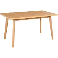 LeafDesign Esstisch Oslo 5 ausziehbar, Buchenholz-Laminat grandson, 140-180x80x75 cm