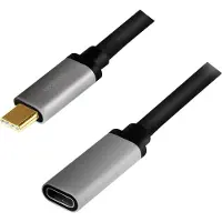 Logilink USB 3.2 Verlängerungskabel schwarz/grau 0,5 m schwarz/grau