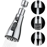 OEM Keukenkraan mit 3 Standen - 360 Grad Drehbar - Wasserbesparend - Zink - Silber - Flexibel