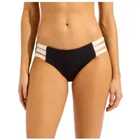 Seafolly - Banf Wave Multi Strap Hipster Pant - Bikini-Bottom Gr 32 schwarz/blau