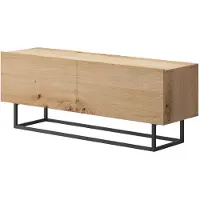 Feldmann-Wohnen Lowboard Emma TV-Unterschrank 120x37x47cm mit Klappen Eiche Artisan