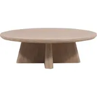 Marrakesch Orient & Mediterran Interior Couchtisch Adelina mit natürlicher Maserung, als praktische Ablage, Weiß 120 cm