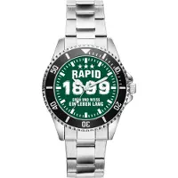 KIESENBERG Herrenuhr Armbanduhr Rapid Geschenk Fan Artikel Zubehör Fanartikel Analog Quartz Uhr 6081