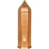 Marrakesch Orient & Mediterran Interior Stehlampe Azel aus Metall gefertigt, für stimmungsvolles Licht, in Gold 72 cm