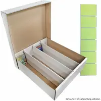 Collect-it.de 10 Riesen Deck-Boxen - Aufbewahrung (weiß) für je 4000 Karten (Magic/ YuGiOh Karten)