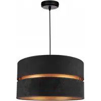 FKL DESIGN Home Deco Hängelampe Pendellampe Schwarz Beleuchtung 1-flamming E27 Hängeleuchte Pendelleuchte aus Serie N134 (N134-S)