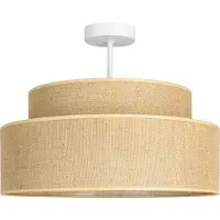 FKL DESIGN Home Deco Deckenlampe Braun Weiß Beleuchtung Deckenleuchte aus Serie BE110-D-BB (Braun)