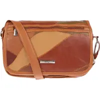 Christian Wippermann Große echt Leder Damen Shopper Schultertasche Umhängetasche Tasche Cognac