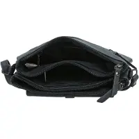 Christian Wippermann Kleine Damen Tasche Schultertasche Umhängetasche Crossover Bag Leder Optik Handtasche Blau